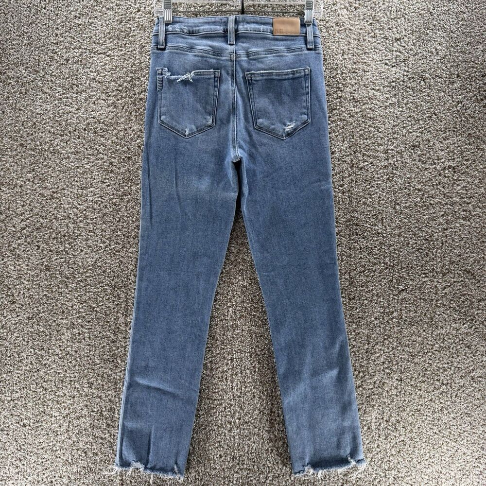 Page Jeans Womens 26‎ Hoxton Slim Cotton Lovesong Distressed Tuned Hem Raw Hem - Picture 6 of 12